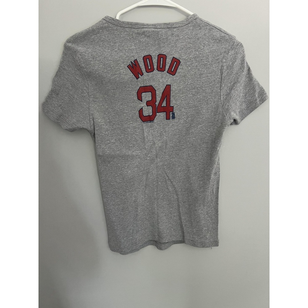 Chicago Cubs Shirt Womens Large Gray MLB Baseball Kerry Wood 34 Lady Slugger Tee